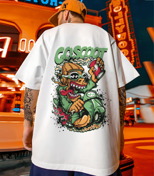 Graphic Printed Oversize Tshirt, White Graphic Oversize T-Shirt