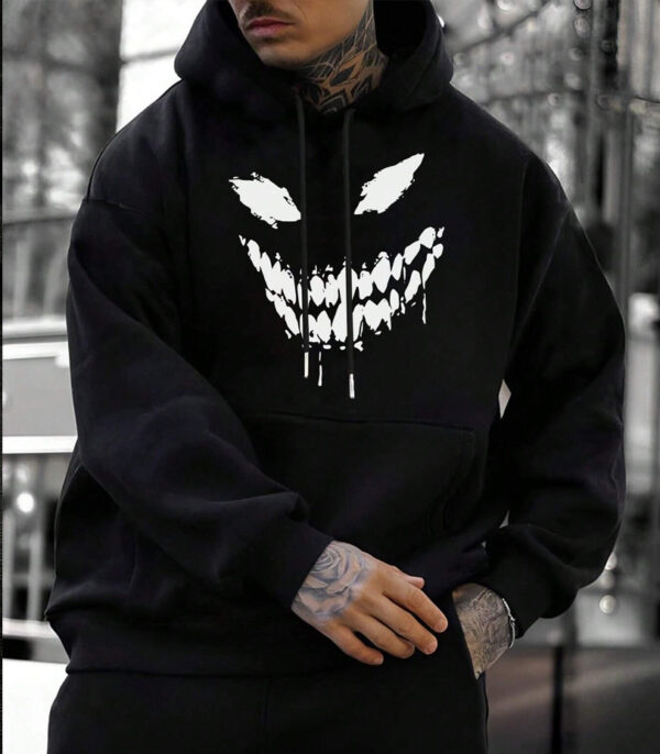 Venom Black Hoodie, Printed Hoodie For Men & Women