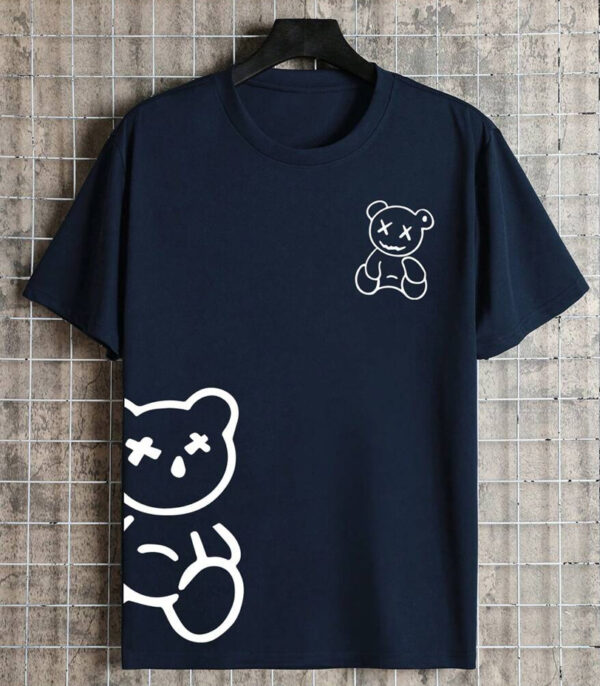 Taddy navy Blue Graphic Printed Oversize Tshirt, Navy Oversize T-Shirt