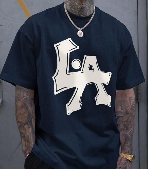 Graphic Printed Oversize Tshirt, Navy Oversize T-Shirt